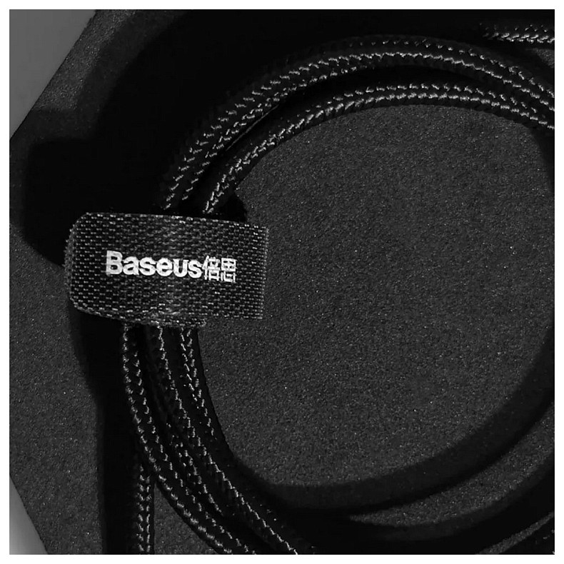 Кабель Baseus Cafule USB-Lightning, 2.4A, 1м Black (6953156283343)