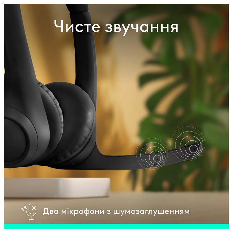 Наушники Logitech Zone 300 Wireless Black (981-001407)