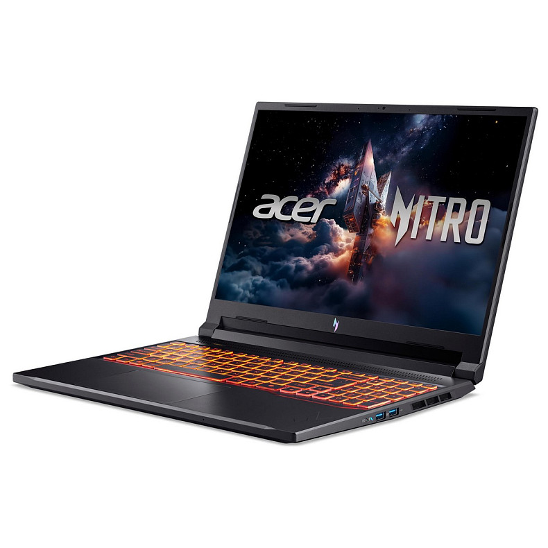 Ноутбук Acer Nitro V 16 ANV16-72 16" WUXGA IPS, Intel 7-240H, 16GB, F1TB, NVD5070-8, Lin, черный