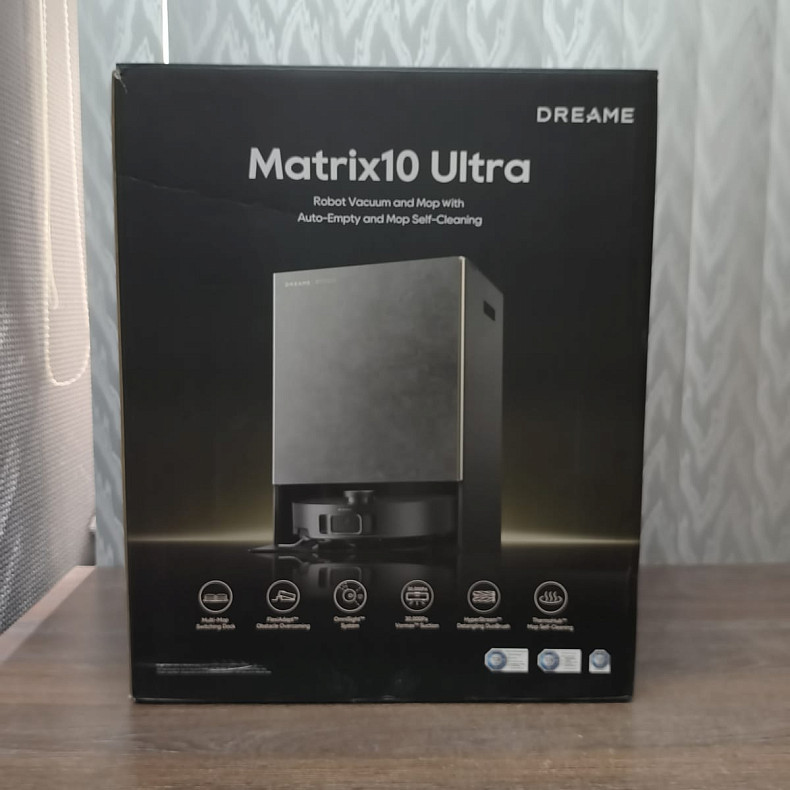 Робот-пилосос миючий Dreame MatriX 10 Ultra Black - Уцінка