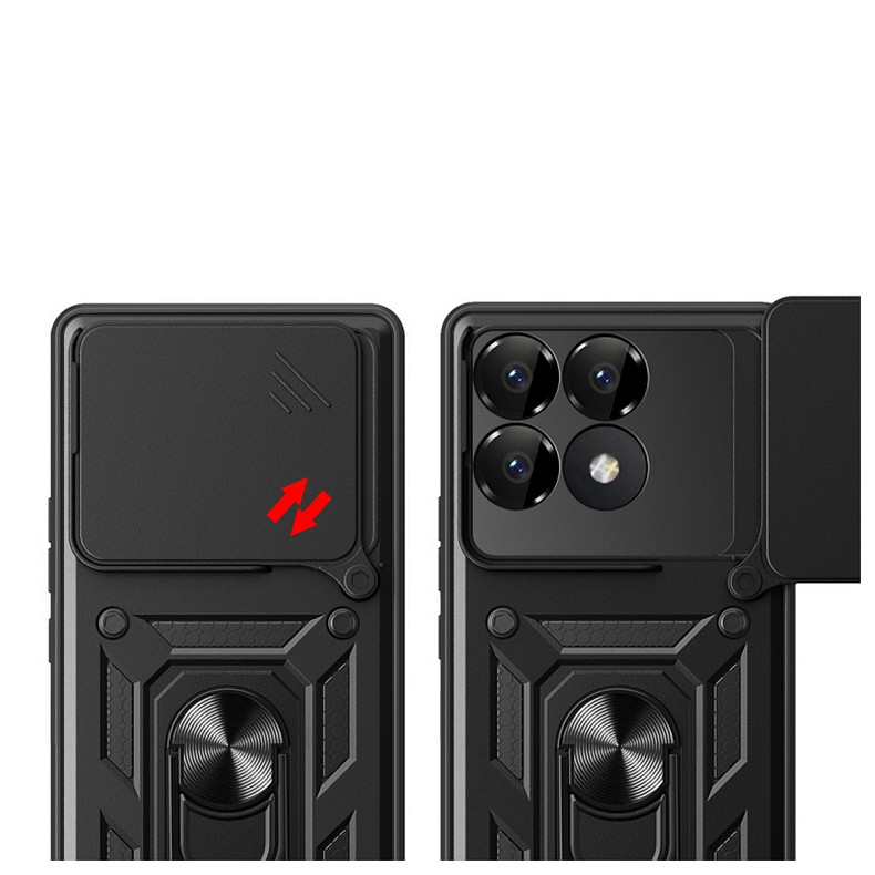 Чeхол-накладка BeCover Military для Poco F6 Pro Black (712166)