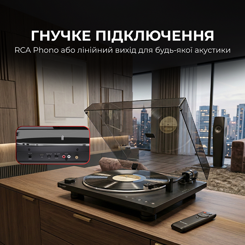 Вініловий програвач Sharp RP-TT100 Black