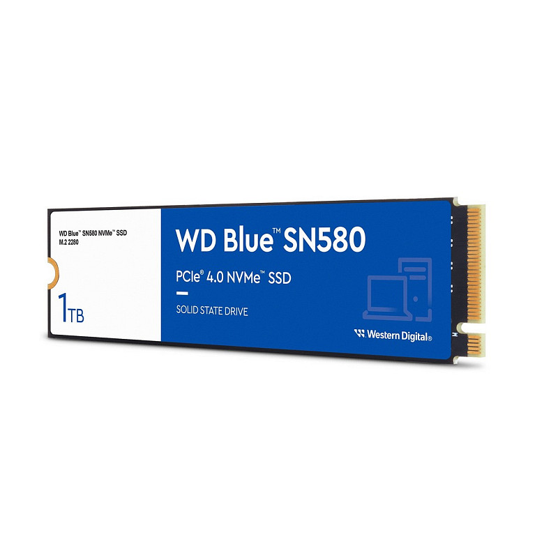 Накопичувач SSD WD Blue SN580 1ТB M.2 2280 PCIe 4.0 x4 3D TLC (WDS100T3B0E)