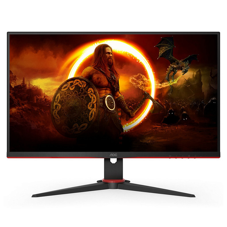 Монитор 27" AOC Q27G2E/BK, QHD, VA, 155Гц, 1 мс, 2х HDMI, DP, черный с красным