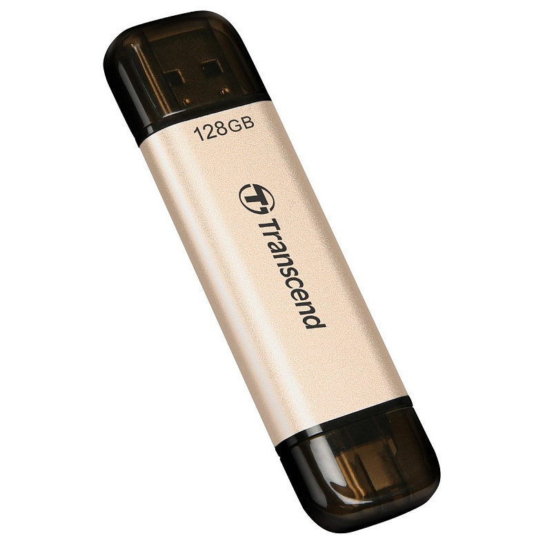 Накопичувач Transcend 128GB USB 3.2 Type-A + Type-C JetFlash 930 Black R420/W400MB/s