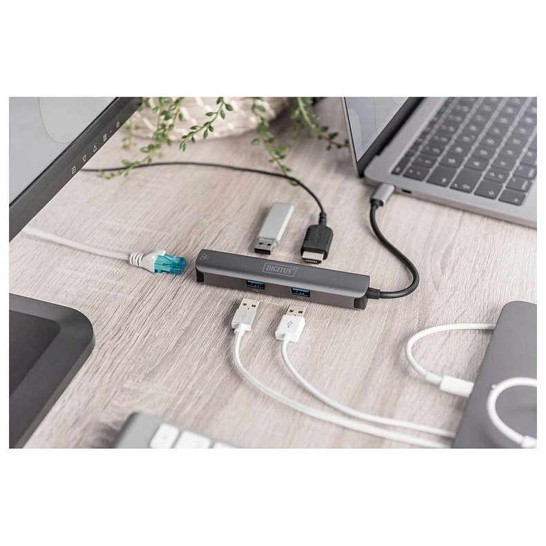 Док-станция DIGITUS USB-C, 5 Port (DA-70892)