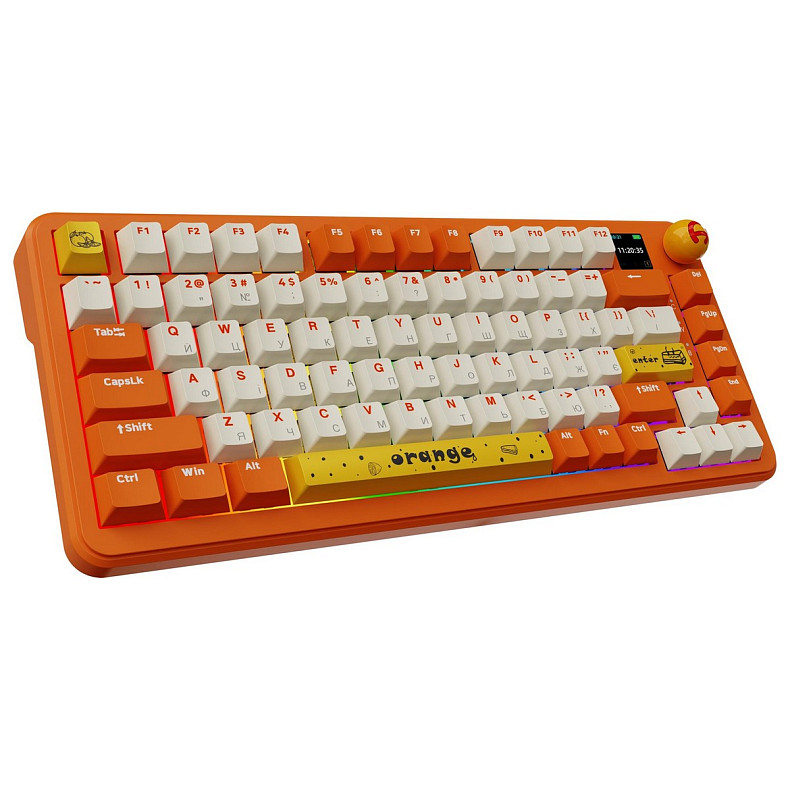 Клавиатура Ajazz AK820 MAX Avocado Switch Orange (AK820MAX-AS-OW)