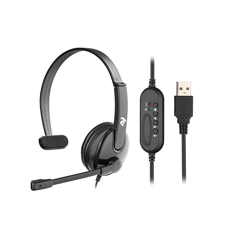 Гарнитура 2E CH12 Mono On-Ear USB (2E-CH12MU)