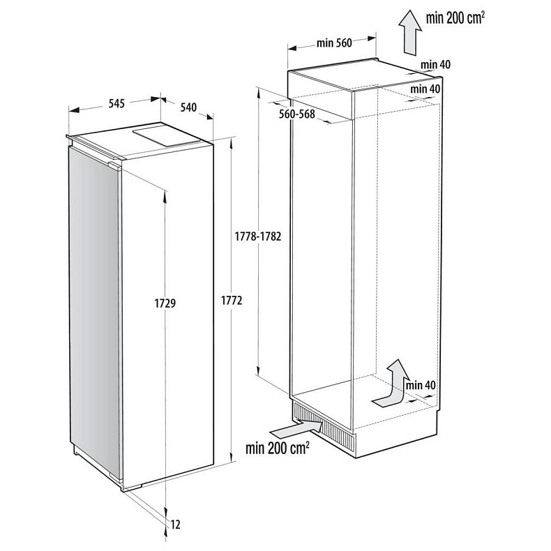 Холодильник Gorenje RI517E62WF