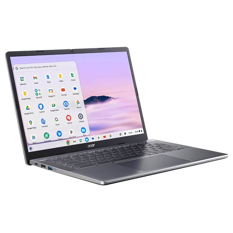 Ноутбук Acer Chromebook Plus CB514-3H 14" WUXGA IPS, AMD R5-7520C, 8GB, F512GB, UMA, ChromeOS, серый