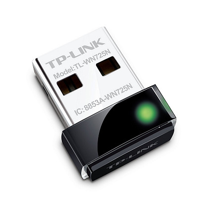 Бездротовий адаптер TP-Link TL-WN725N (150Mbps, USB, nano)