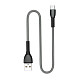 Кабель ColorWay USB-MicroUSB, braided cloth, 3А, 1м, Gray (CW-CBUM041-GR)