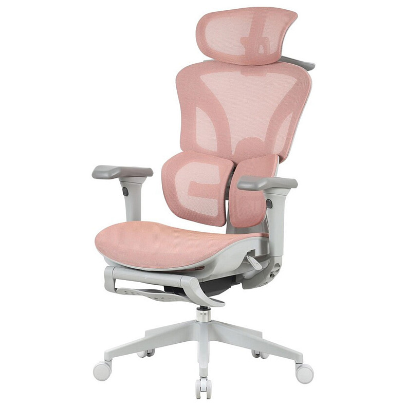 Крісло офісне OfficePro Elite OC950GLP Gray/Light Pink
