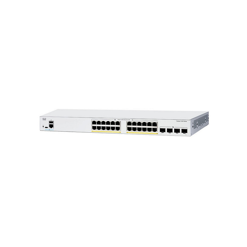 Коммутатор Cisco Catalyst 1200 24xGE, Full PoE, 4x1G SFP