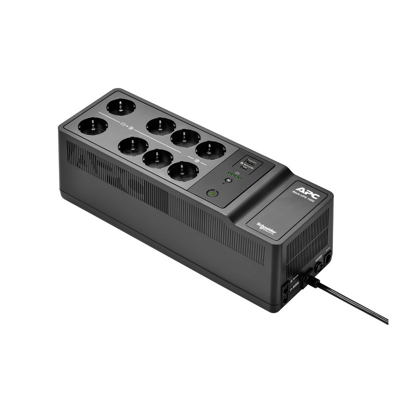 ДБЖ APC Back-UPS 1050VA/600W, USB charging port, USB, 6+2 Schuko