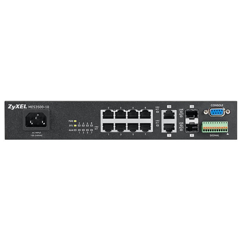 Комутатор L2+ 8x10/100+2xGigabit/2xSFP MES3500-10-EU01V1F