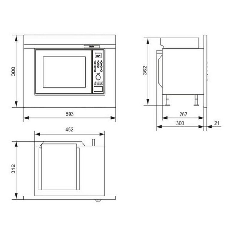 Микроволновая печь Hansa AMGB20E2GB
