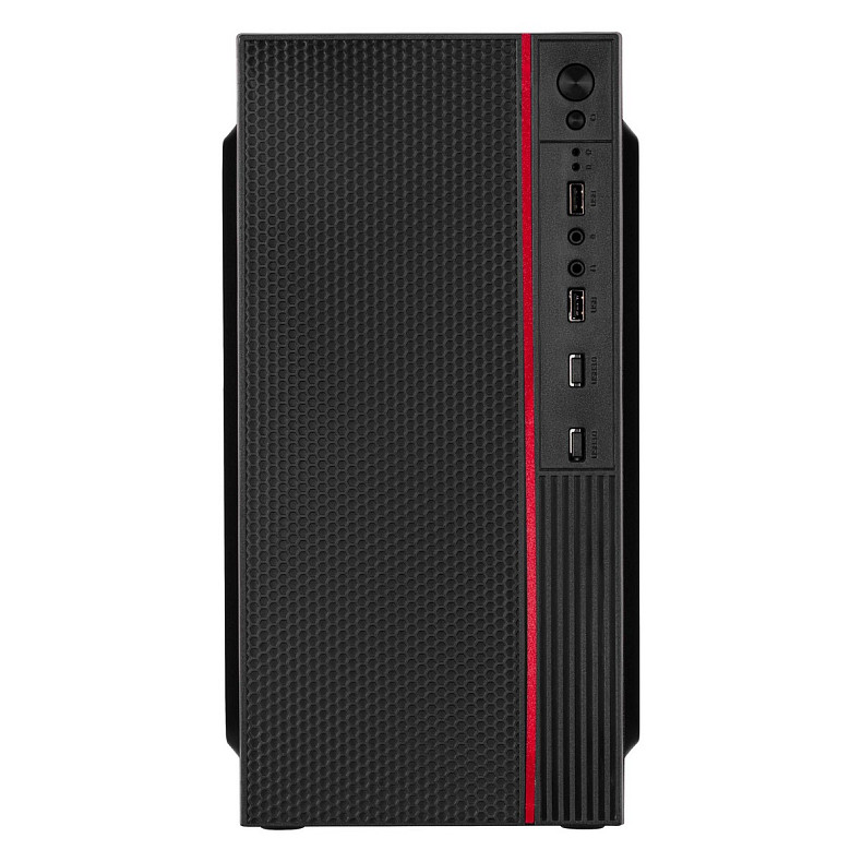 Корпус 2E TeamX TMX03, з БЖ 2E ATX500W, 2xUSB3.0, 1x80мм, VGA 220мм, mATX, чорний
