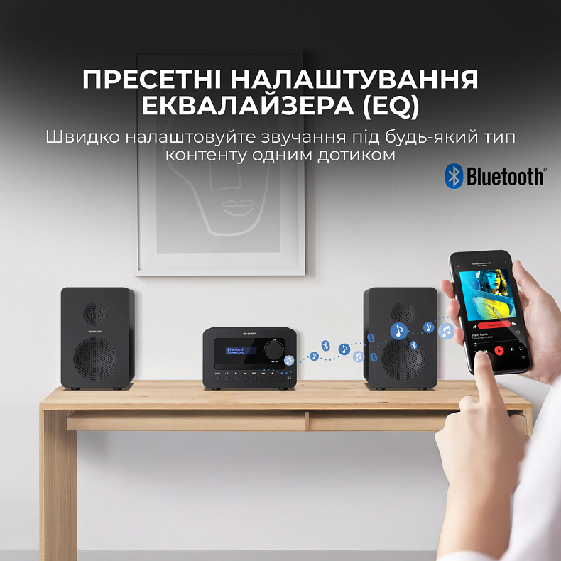 Музичний центр Sharp XL-B520D(BK) Black