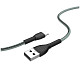 Кабель ColorWay USB-MicroUSB, braided cloth, 3А, 1м, Gray (CW-CBUM041-GR)