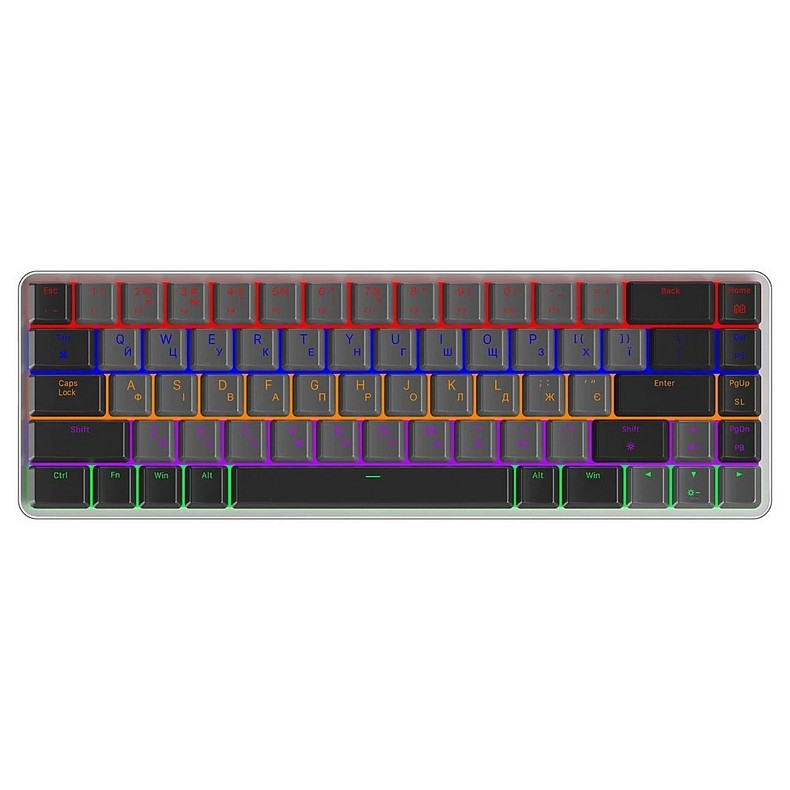 Клавіатура GamePro MK122R Red Swich Low Profile Wireless Dark Gray