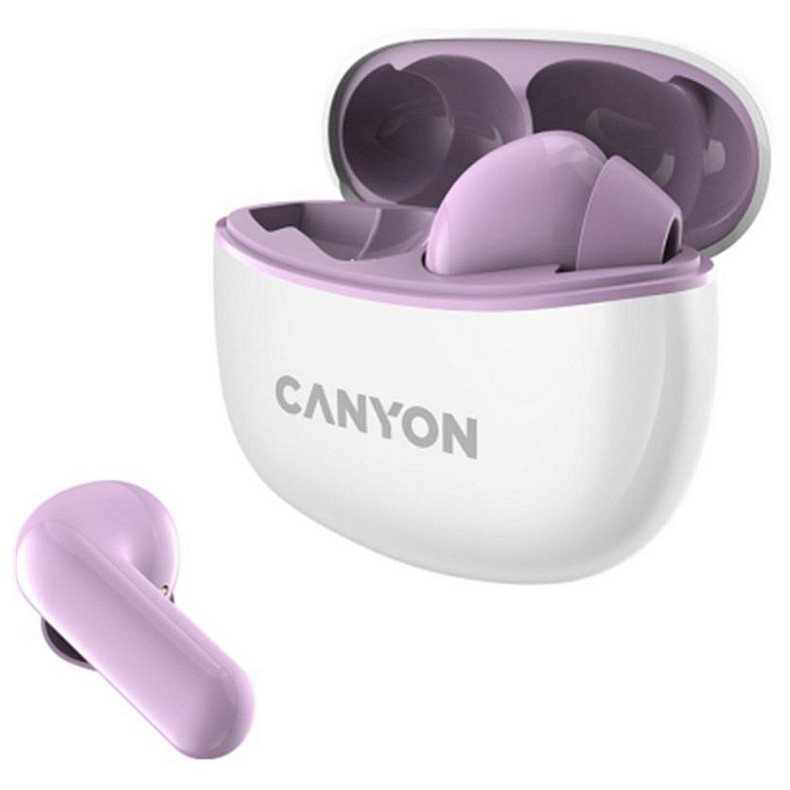 Bluetooth-гарнітура Canyon TWS-5 Purple (CNS-TWS5PU)