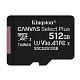 Карта пам'яті Kingston MicroSDXC 512GB UHS-I/U3 Class 10 Canvas Select Plus (SDCS2/512GBSP)