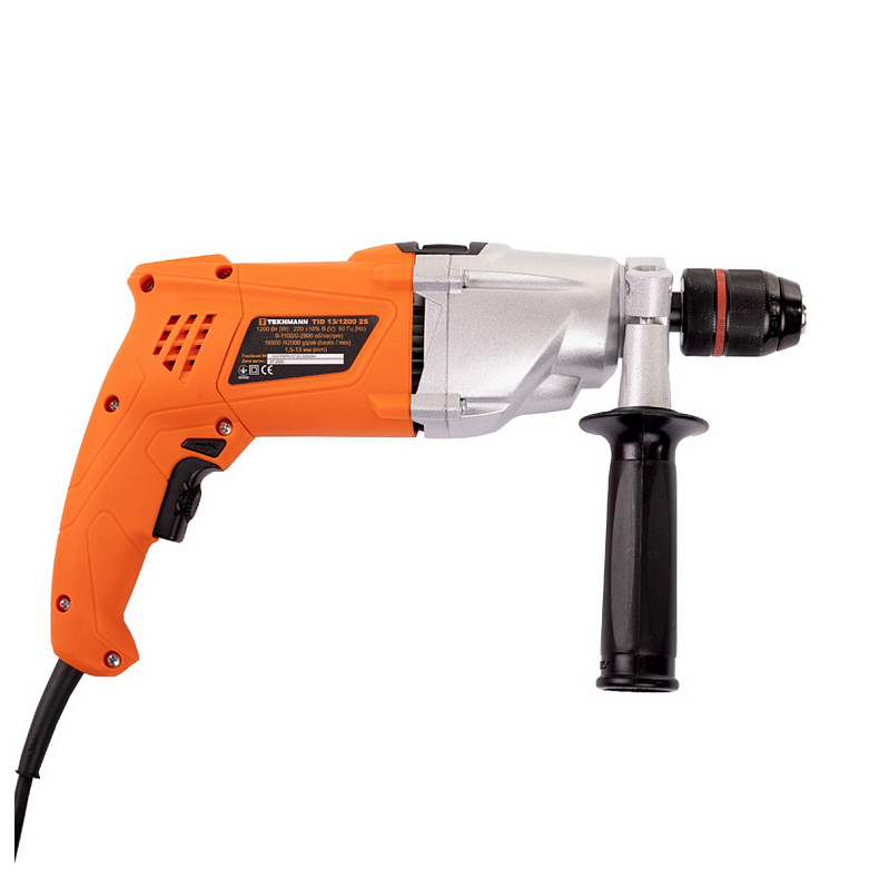 Дрель ударная Tekhmann TID-13/1200 2S 1200Вт ШЗП 13мм 0-1100/2800об·мин 3.6кг