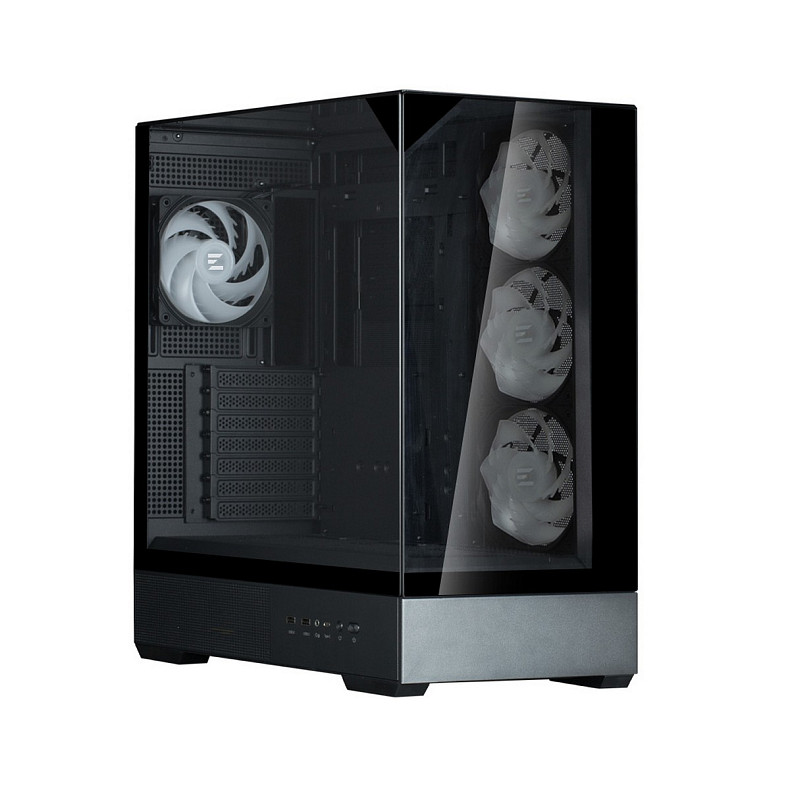 Корпус Zalman P40 Prism Plus, без БР, ARGB, VGA 420мм black