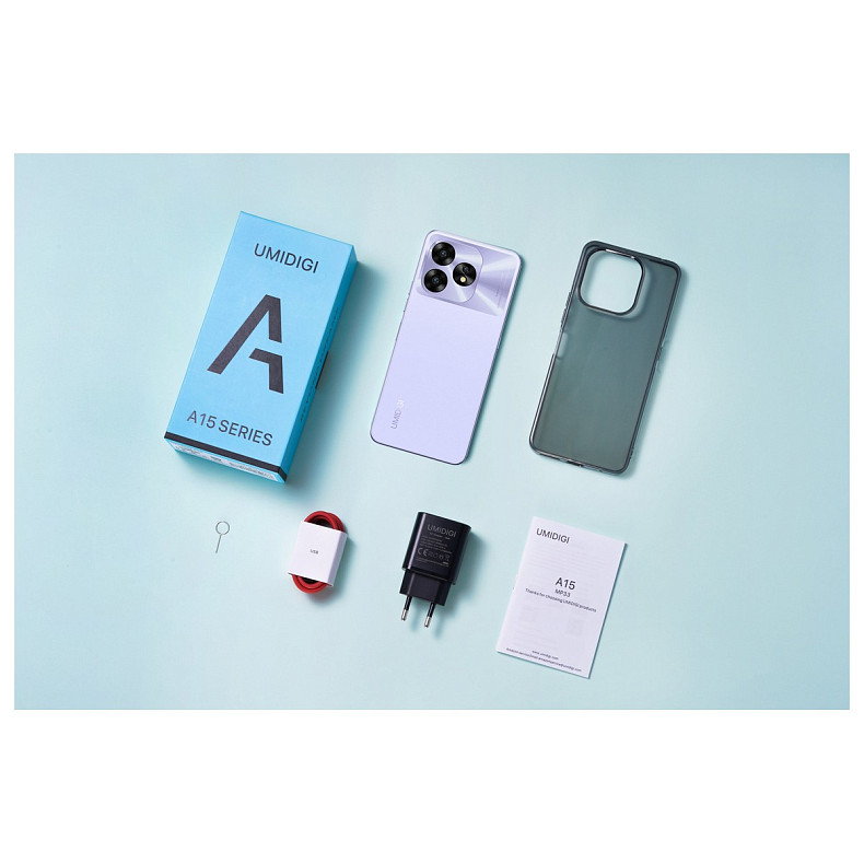 Смартфон UMIDIGI A15 8/256GB Lavender Purple (6973553523125)