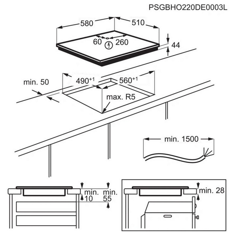 Варильна поверхня Electrolux EIS62453IT