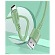 Кабель ColorWay USB-USB Type-C, soft silicone, 2.4А, 1м, Green (CW-CBUC042-GR)