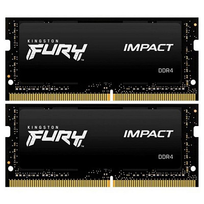 ОЗП Kingston Fury Impact DDR4 SO-DIMM 2x16GB 2666MHz (KF426S15IB1K2 32)