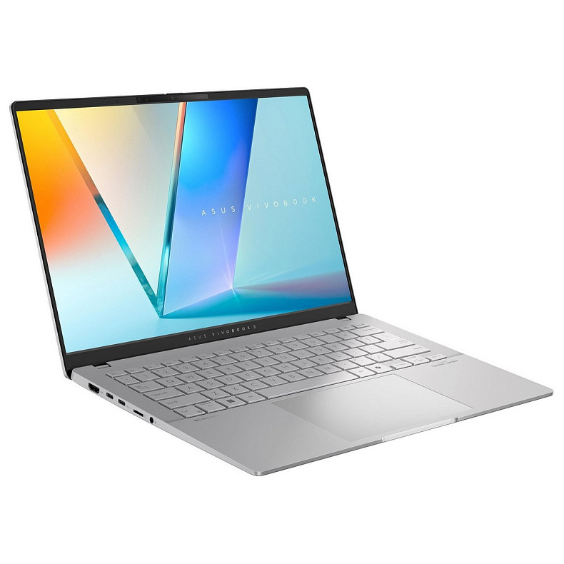 Ноутбук ASUS Vivobook S 14 M5406KA-SF150 14" FHD OLED, AMD AI 5340, 16GB, F512GB, UMA, NoOS, Серебр.