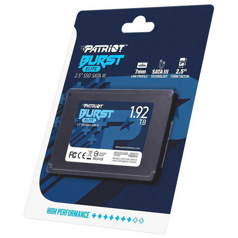 SSD диск Patriot Burst Elite 1.92TB 2.5" SATAIII TLC (PBE192TS25SSDR)