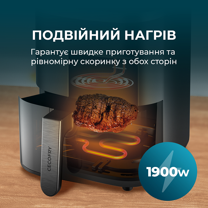 Мультипечь (аэрогриль-фритюрница) CECOTEC Cecofry&Grill Duoheat 4000