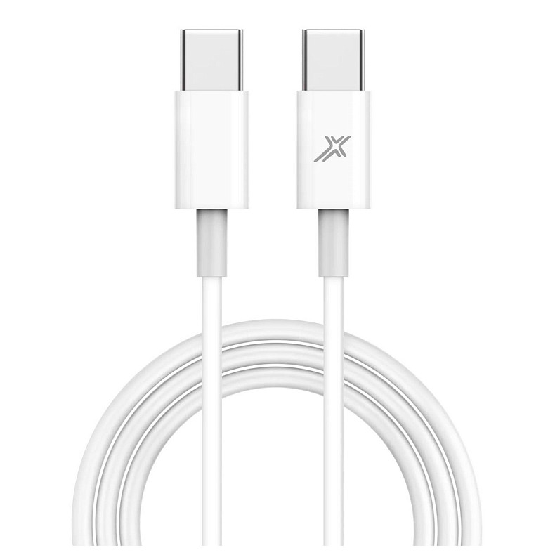 Кабель Grand-X USB Type-C - USB Type-C 20W, 1м, White (CC-03W)