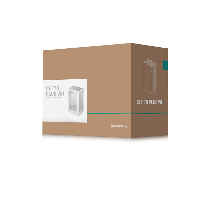 Корпус DeepCool CH170 Plus White (R-CH170-WHNGM0-G) без БП