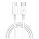 Кабель Grand-X USB Type-C - USB Type-C 20W, 1м, White (CC-03W)