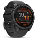 Спортивные часы GARMIN Fenix 8 47mm AMOLED Slate Grey with Black Silicone Band