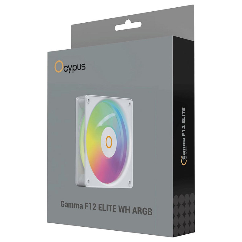 Корпусный вентилятор Ocypus GAMMA F12 ELITE WH ARGB 120MM (GAMMA-F12-WH1AM00E-GL)