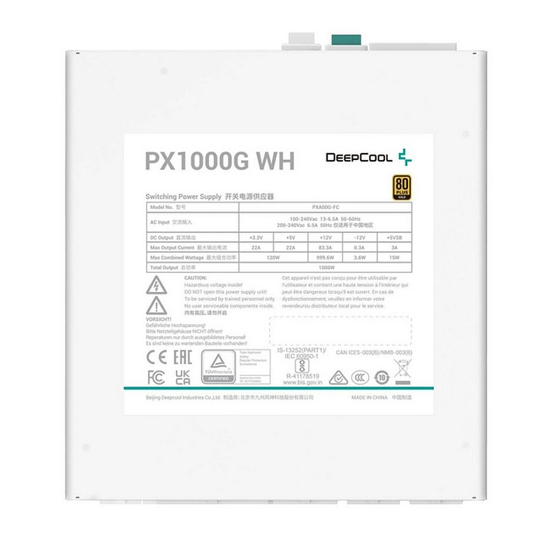 Блок живлення DeepCool PX1000G WH (R-PXA00G-FC0W-EU) 1000W