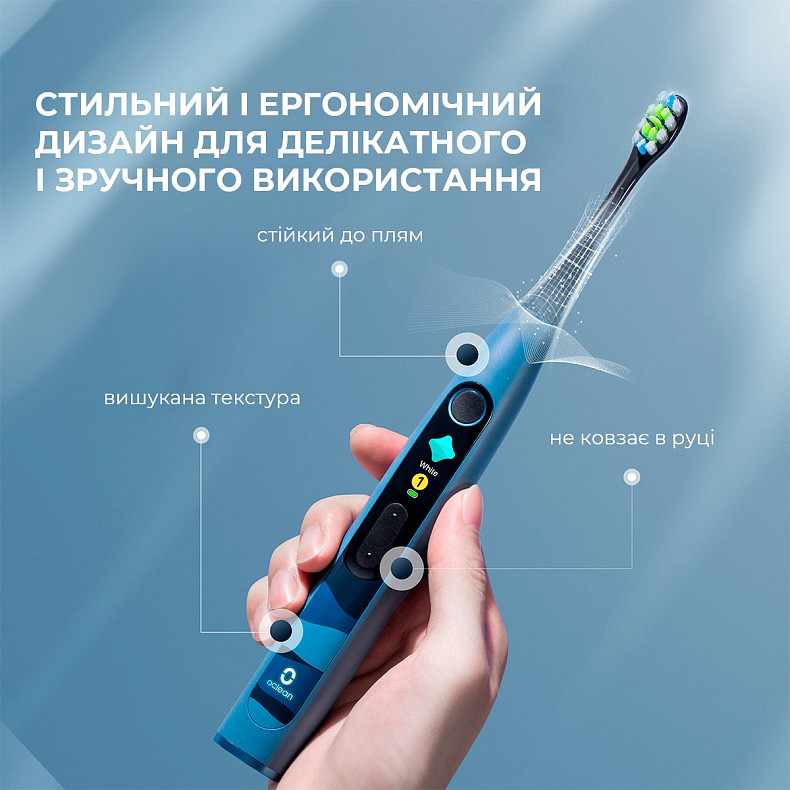 Электрическая зубная щетка Oclean X10 Blue синяя