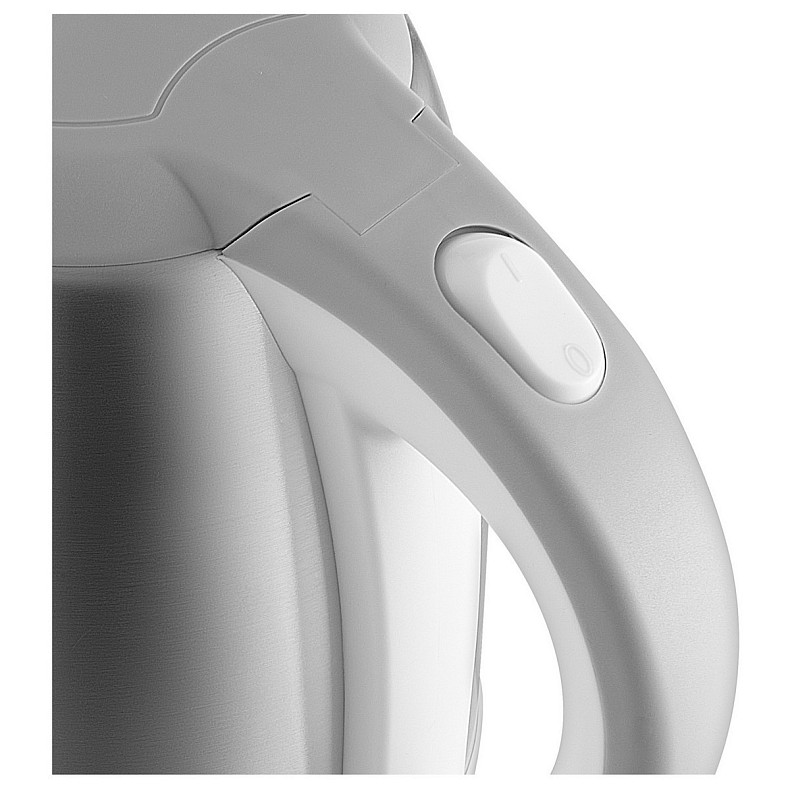 Электрочайник Sencor 1.2л, Strix, нержавеющая сталь, бело-серый