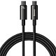 Кабель Baseus Tungsten Gold Fast Charging Data Cable Type-C to Type-C 240W 2m Black