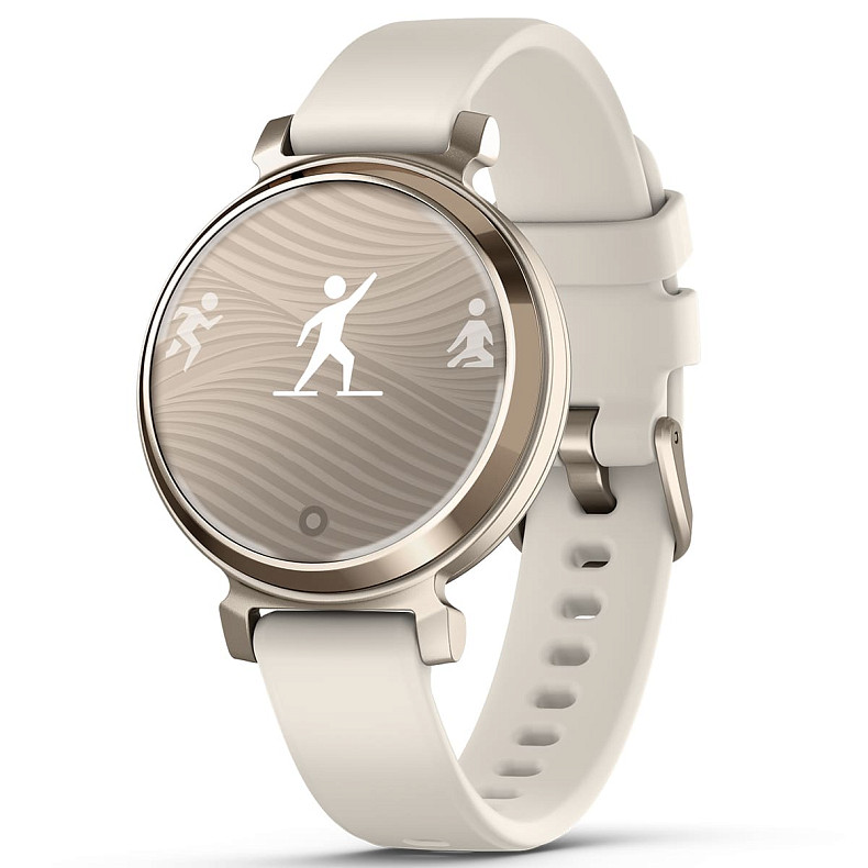 Спортивные часы GARMIN Lily 2 Active Lunar Gold with Bone Silicone