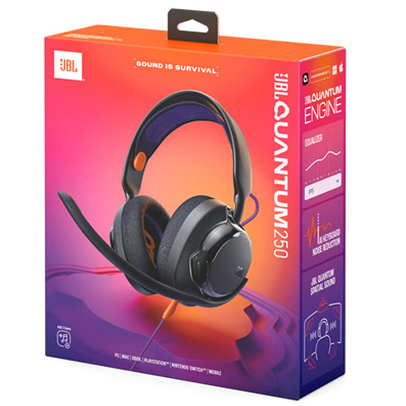 Навушники JBL Quantum 250 Black (JBLQTUM250BLK)