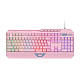 Клавіатура 2E GAMING KG315 RGB USB Pink Ukr
