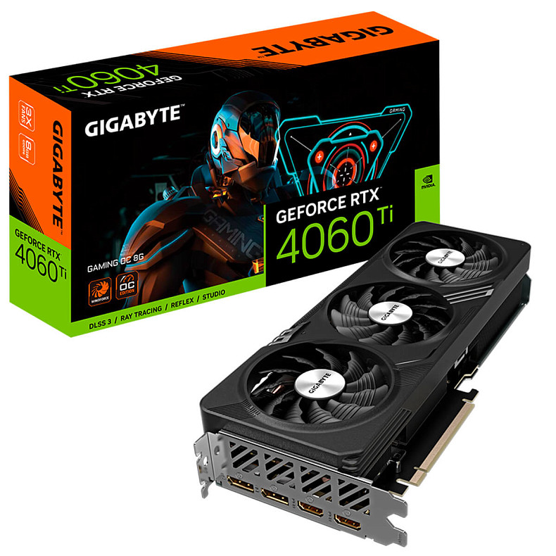 Відеокарта GeForce RTX 4060 Ti 16GB GDDR6 Gaming OC Gigabyte (GV-N406TGAMING OC-16GD)