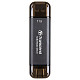 Портативний SSD Transcend 1TB USB 3.1 Gen 2 Type-A + Type-C ESD310 Чорний